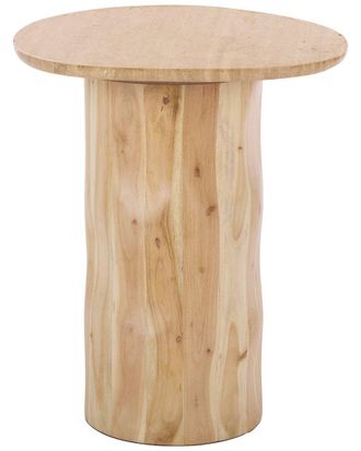 Safavieh Couture Jennamira Travertine Accent Table