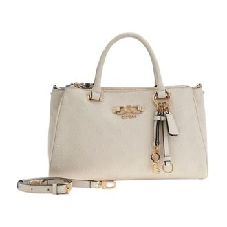 Guess Handbags, female, Beige, Size: ONE SIZE Anise Triple Comp Satchel