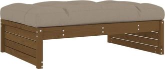 vidaXL Vidaxl - Taburete De Jard&iacute;n Madera Maciza De Pino Marr&oacute;n Miel 120x80 Cm