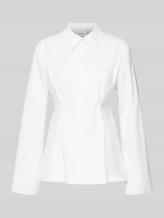 Gestuz Hemdbluse aus Baumwoll-Mix Modell Zopy in Weiss, Gr&ouml;&szlig;e 34