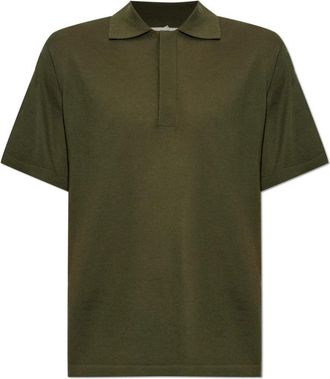 Lisa Yang Cashmere Polo Carter - Heren - Cashmere truien - Groen - 2XL - Kasjmier - Truien & Vesten