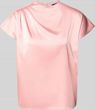 Zero Blusenshirt aus Satin mit r&uuml;ckseitigem Rei&szlig;verschluss in Altrosa, Gr&ouml;&szlig;e 34