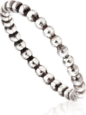 Pandora Ladies Beaded Ring In Sterling Silver, Size 50