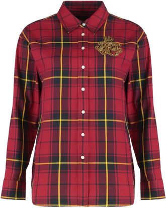 Ralph Lauren Dames, Blouses & Shirts, Rood, Maat: M Katoen