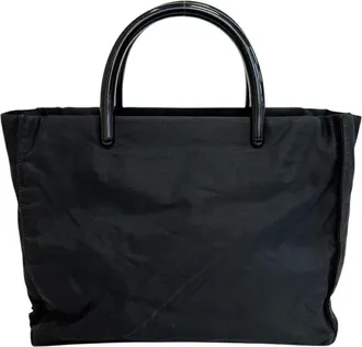 Prada Black Nylon Tote Bag (Pre-Owned)