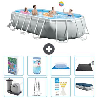 Intex Piscina Prism Frame Oval - 503x274x122 Cm - 9-piezas S619