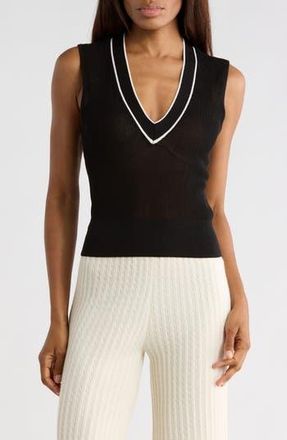 Frame Denim The Varsity Sweater Vest in Black Multi at Nordstrom Rack, Size X-Small
