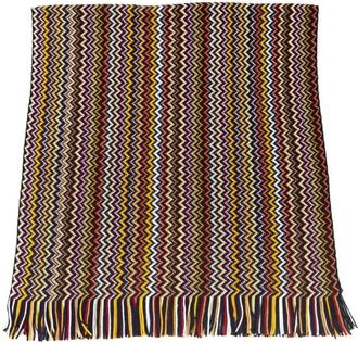 Missoni Kleurrijke Geometrische Deken - Dames - Wintersjaals - Veelkleurig - ONE Size - Wol - Accessoires