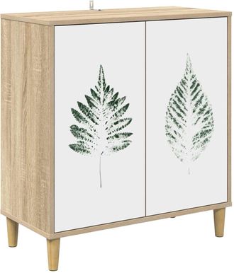 vidaXL Aparador Hanau Sonoma 69 X 33 X 75 Cm Madera De Ingenier&iacute;a Vidaxl