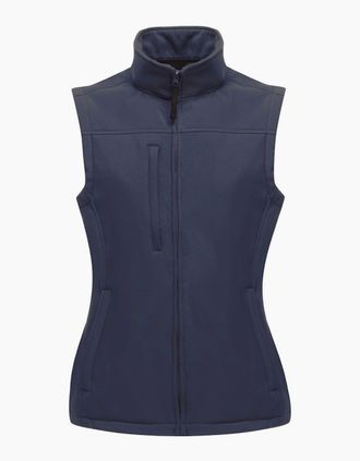 Regatta Womens Regatta Womens/Ladies Flux Softshell Bodywarmer / Sleeveless Jacket (Water Repellent & Wind Resistant) - Navy - Size: 10