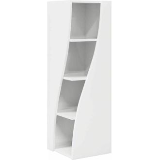 vidaXL Armario De Esquina Brillante 32x32x102cm Madera De Ingenier&iacute;a Vidaxl