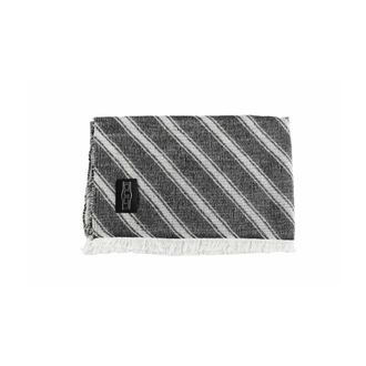 Cult Scarves, unisex, Black, Size: ONE SIZE Diagonal Stripe Throw Blanket