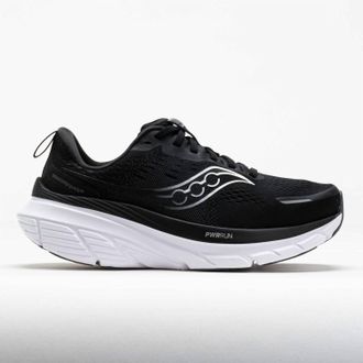 Saucony Womens Guide 18 Running Shoe In Black/white