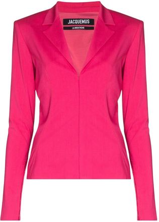 Jacquemus Hot Pink Fitted Shirt Size XXS