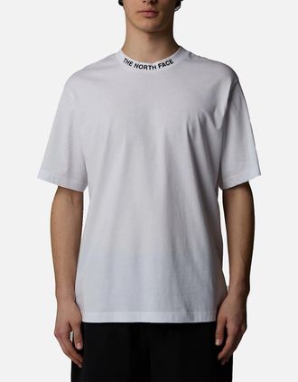 The North Face Mens The North Face Mens T Shirts Zumu Short Sleeve Cotton Crew Neck Casual TNF Tops - White - Size: 38