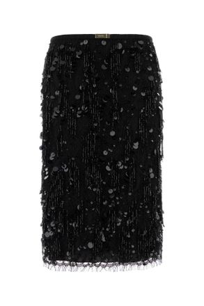 Gucci Black Lace Skirt