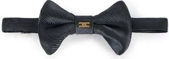 Elisabetta Franchi Accessoires, Dames, Zwart, ONE Size, Ottoman Strikdas