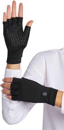 Coolibar Ouray Fingerless UV Sun Gloves, UPF 50+ Sun Protection in Black at Nordstrom, Size X-Small