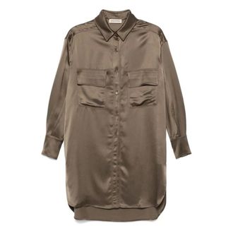 Gentryportofino Dames, Blouses & Shirts, Groen, Maat: XS Wol