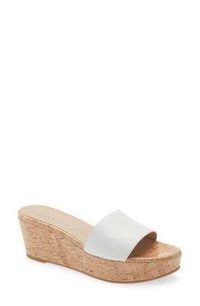 Stuart Weitzman Summer Wedge Sandal in White. at Nordstrom Rack, Size 10.5