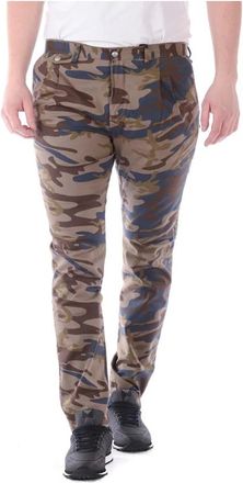 Daniele Alessandrini Jeans - Heren - Slim Fit Broeken - Groen - XL - Katoen - Broeken
