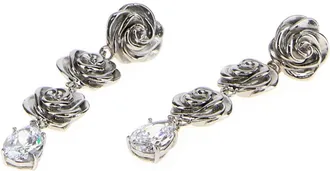 Magda Butrym Womens Silver Metal Earrings Rhodiumsilver Orecchini