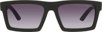Prada Grey Gradient Rectangular Mens Sunglasses PS A07S 15X09U 55