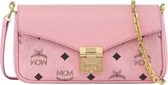MCM Pink Tracy Mini Crossbody Bag