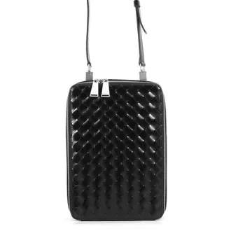 Bottega Veneta Black Leather Shoulder Bag (Pre-Owned)