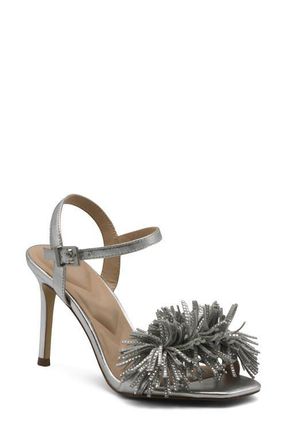 Charles by Charles David Eternity Ankle Strap Sandal in Silver at Nordstrom, Size 8.5