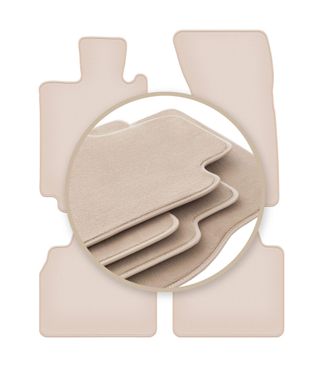 OEM Alfombrillas Premium Beige Para: Mercedes S W220 4matic Largo 1998-2005