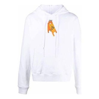 Off-white Arrow Pattern Round Neck Casual Version White OMBB034F20FLE0030110