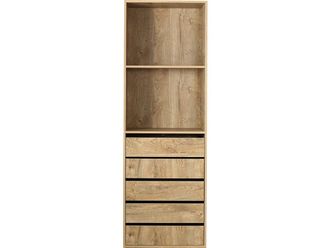 Habitat et Jardin Armario op&eacute;ra Con 5 Cajones Y 2 Estantes - 60 X 45 X 180 Cm - Beige