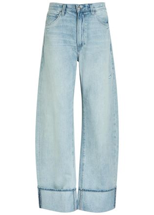 Paige Arellia Barrel-leg Jeans - Blue - 27 (W27 / UK8-10 / S)