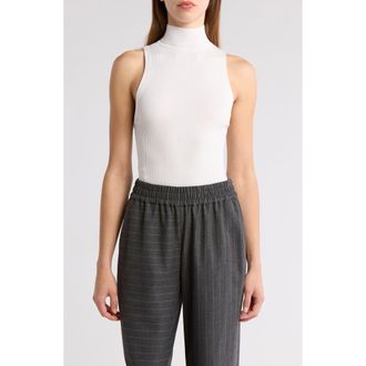 Alice & Olivia Darcey Turtleneck Sweater Tank in Soft White at Nordstrom Rack, Size X-Large