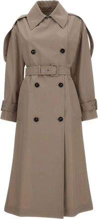 Sportmax Trench lungo - Dames - Trenchcoats - Beige - L - Jassen