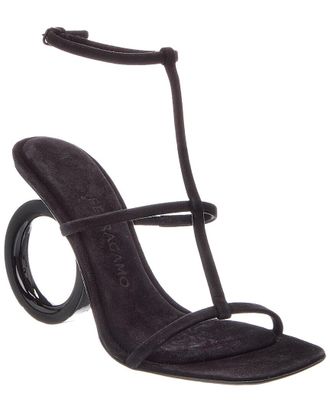 Ferragamo Elina X5 Suede Sandal