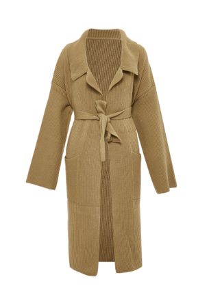 Risa Vest Dames donkerbeige