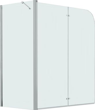 vidaXL Mampara De Ducha Plegable Esg 120x68x130 Cm Vidaxl