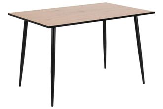 Concept Usine Mesa comedor 4 personas madera y negro 120cm