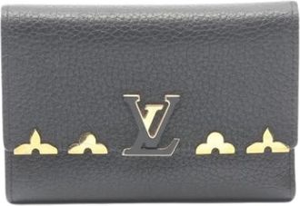 Louis Vuitton Pre-owned Tri-fold Portemonnee - Dames - Vintage Accessoires - Zwart - ONE Size - Leer - Vintage