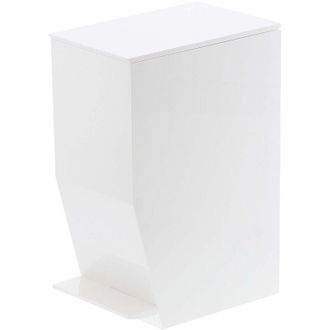 Yamazaki Tableware Gerson Pattumiera da bagno, Plastica, Bianco, 19 x 12 x 27,5 cm