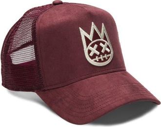 Cult of Individuality Shimuchan Logo Trucker Hat in Vintage Merlot at Nordstrom