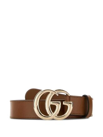 Gucci GG Marmont leather belt - women - Leather - 75 - Brown
