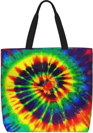 Generic Women Handbag Tie Dye Daily Bag Reusable Print Crossbody Bags, For School, Holiday, Swim, Christmas, Wedding