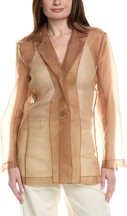 Kenneth Cole Sheer Button Jacket