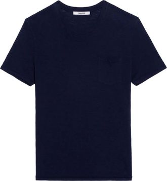 Zadig&Voltaire Stockholm skull-print T-Shirt - Blue