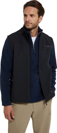 Mountain Warehouse Grasmere Mens Gilet - Lightweight Body Warmer, Water Resistant Jacket, Breathable Running Vest, Pockets - For Spring Summer, Cycling & Hiking Black XX
