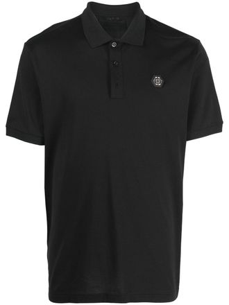 Philipp Plein short sleeve polo shirt - Black