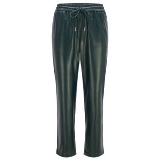 HUGO BOSS Womens Talilia Trousers in Green - Size 8 UK
